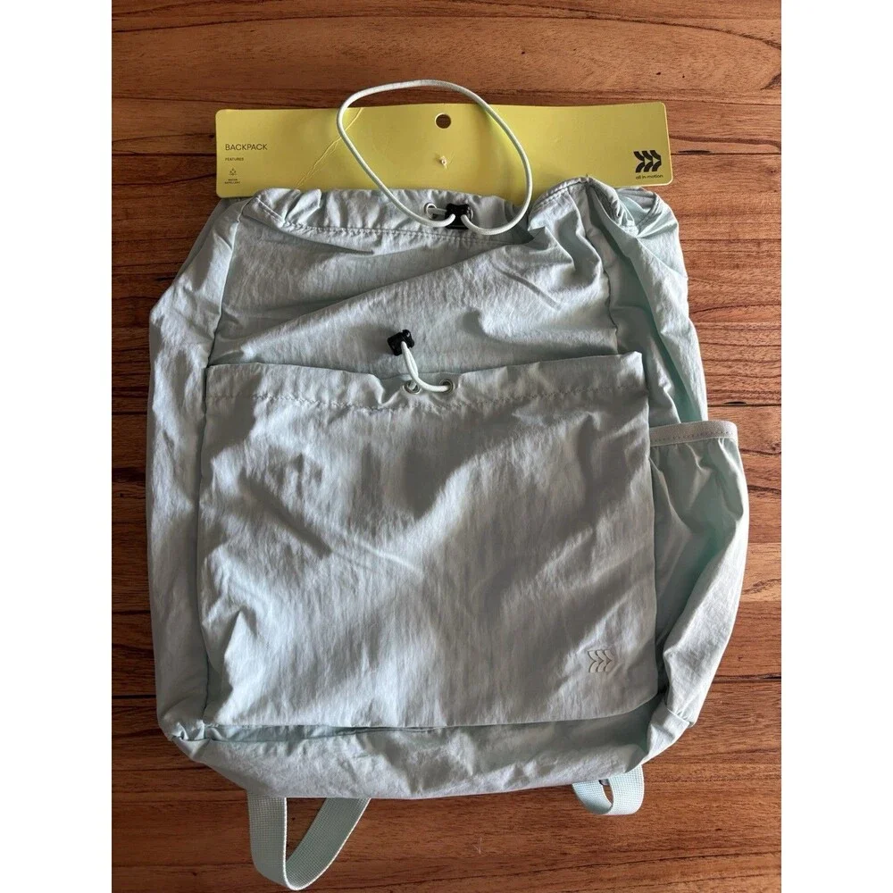 NEW ALL IN MOTION™ 20L CINCH BACKPACK Mint  Water Repellent